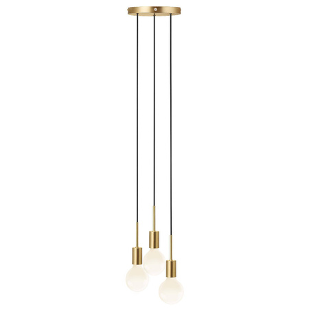 Lampa wisząca PACO Nordlux E27 3x25W Metal Mosiądz