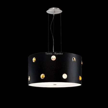 Żyrandol RONDO CRISTAL czarny (67239 Ramko) - żyrandol