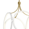 Lampa wisząca LED Ciri - Biała/ Szampańskie złoto (QN-CIRI-P-WH) - Quintiesse