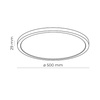 Plafon AQUA WHITE LARGE 45W LED (6904) - TK Lighting