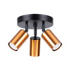 Plafon WINX 3P czarny/miedź (SL.1377) - Sollux Lighting
