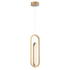 Lampa wisząca Demark - Szczotkowane złoto (QN-DEMARK-1P-BG) - Quintiesse