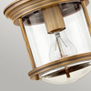 Lampa sufitowa Hadrian - Szczotkowany brąz (QN-HADRIAN-MINI-F-BR-CLEAR) - Quintiesse