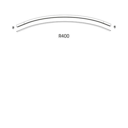 Szyna zaokrąglona NANO - LVM CURVE TRACK R400 (11737) - Nowodvorski