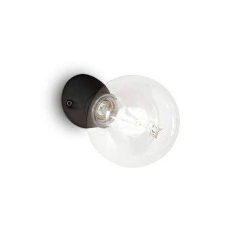 Lampa ścienna / Kinkiet WINERY Czarny (WINERY_AP1_NERO) - Ideal Lux