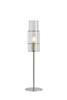 TUBO Table 1L 50cm Satin Nickel/Clear (108557) Markslojd