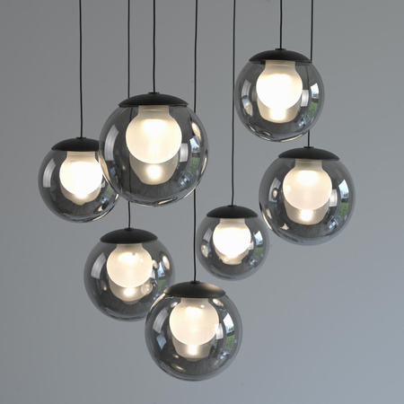 Kaskadowa lampa na pilota, z regulacją światła i wysokości SZARA (2587-15) - Paul Neuhaus