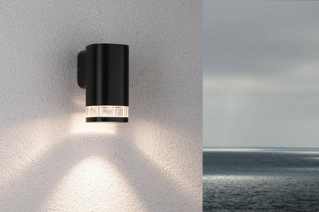 Oprawa elewacyjna COLUM GU10 max 20W IP44 odporna na wodę morską 230V antracyt aluminium (PL94718) - PAULMANN