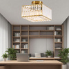 Kwadratowy plafon Vetro złoty 1xE27 (LP-2910/1C GD square) - Light Prestige