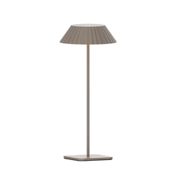 LAMPA STOŁOWA ZEWNĘTRZNA MAXLIGHT T0065  MUFFIN TAUPE IP44