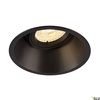 HORN-T, lampa wpuszczana, QPAR51, okrągła, kolor czarny matowy, maks. 50W, ze sprężynami zaciskowymi (113140) - SLV