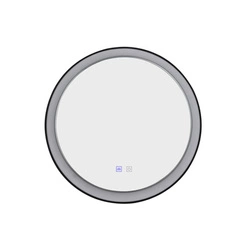 Podświetlane i podgrzewane  lustro SERGIO MIRROR 60 HEATED CCT SWITCH Czarny (AZ5819) - Azzardo