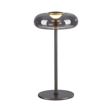 Ściemnialna lampa stołowa POSH SZARA (15697-15) - Paul Neuhaus