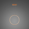 Lampa wisząca Ledowe Okręgi No.1 X 40cm 4k miedziana (LA073/X_40_in_4k_copper) - ALTAVOLA DESIGN