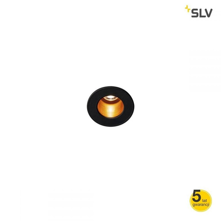 TRITON MINI LED sufitowa, do wbudowania, czarna/złota, 3000K, 12°