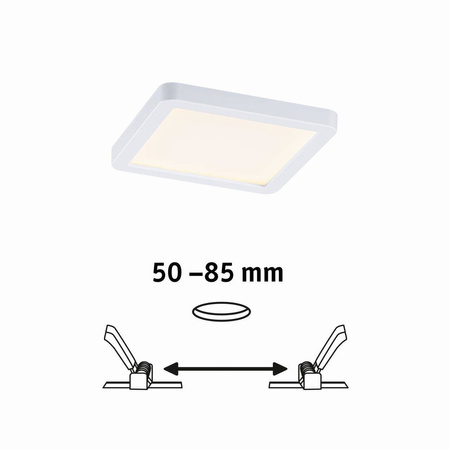 Plafoniera VariFit AREO LED 6.5W 500lm 3000K 118x118mm IP44 230V biały matowy / tworzywo sztuczne (PL93039) - PAULMANN