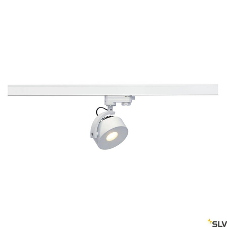 KALU TRACK, spot do szyny wysokonapięciowej 3-fazowej, LED, 3000K, okrągły, kolor biały, z adapterem 3-fazowym (152601) - SLV