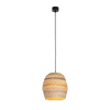 PENDANT LAMP NATURAL BRAIDED WHEAT 1XE27 (22165 Zambelis) - Zambelis