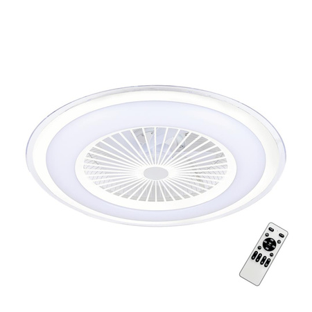Lampowentylator ZEPHYR WHITE 48W LED+ PILOT (ML1516) - Milagro