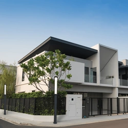 OUTDOOR LAMP POST LED 17W 3000Κ ALUMINIUM GRAPHITE (E348 Zambelis) - Zambelis