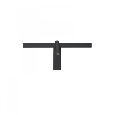 Kinkiet przy łóżku z możliwoscią regulacji RICO WALL 10W+6W 3000K BK (AZ7090) Azzardo