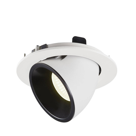 NUMINOS® GIMBLE L, oprawa sufitowa wpuszczana biała/czarna 2700 K 55° (1005990) - SLV