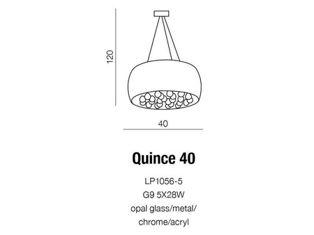 Plafon Quince 40 (LP1056-5TOP) - Azzardo
