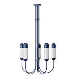 FUNSUI B granatowy żyrandol w rozmiarze M (FNB51313R03) - Ummo