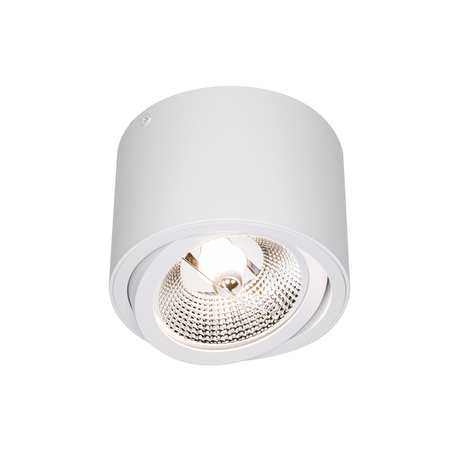 CHLOE AR111 NATYNKOWA GU10 250V IP20 139x100mm BIAŁY okrągła ruchoma (SLIP005012) - Spectrum LED