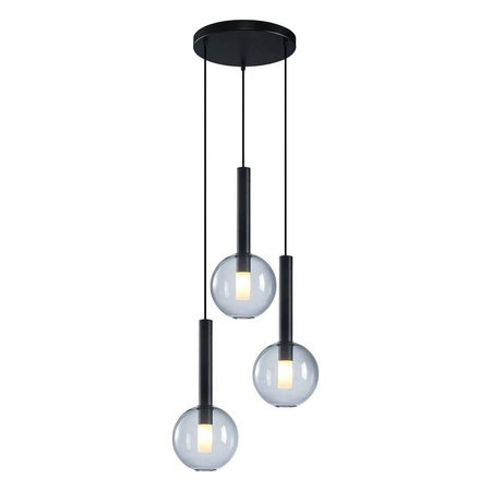 Lampa wisząca NIKO BLACK 3 (ML0333) - Milagro