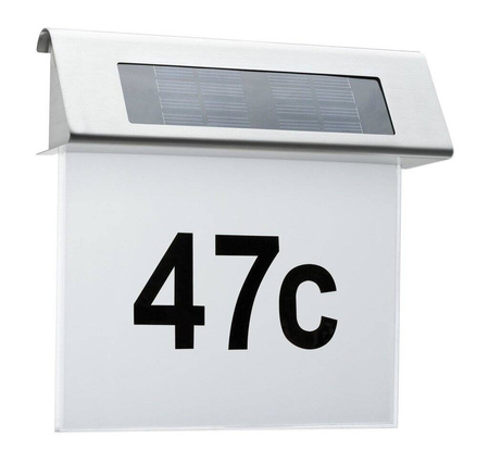 Solar LED podświetlenie nr domu IP44 1x0,2W (PL93765) - Paulmann