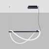 Lampa wisząca GALAKSE 84 czarna LED 2700-6500K (TH.279) - Thoro Lighting