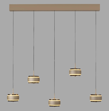 Lampa na pilota, z regulacją światła i wysokości PURE FALLING RINGS BRĄZOWY/CHROM (2504-97) - Paul Neuhaus