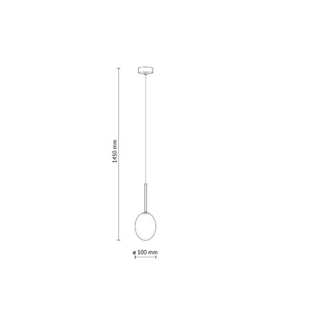 PEARL COGNAC LAMPA WISZĄCA 1XG9 (10831) - TK Lighting