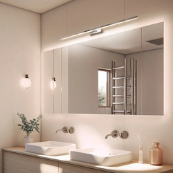 Kinkiet LED łazienkowy120cm 22W chrom 4000K UNO-BH-003 IP44 - DomenoLED