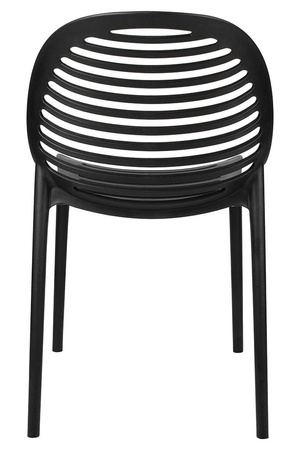 Krzesło SUNNY czarne - polipropylen (KH010100217) - King Home