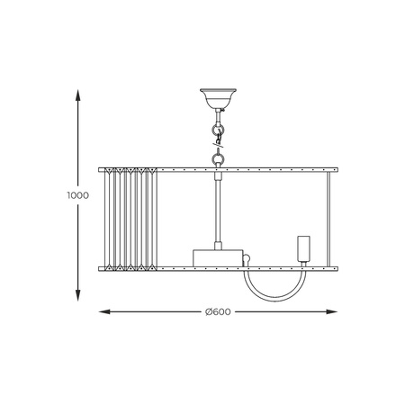 Żyrandol PARIS złoty (1906/10) - Zuma Line