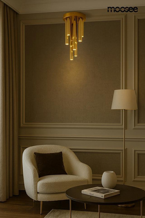 MOOSEE lampa sufitowa / plafon ORGANO 20  złota (MSE1501100596) - Moosee