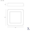 Plafon lub kinkiet INNER S 60 cm Kol. Biały (0044.21.BI) - Vivida
