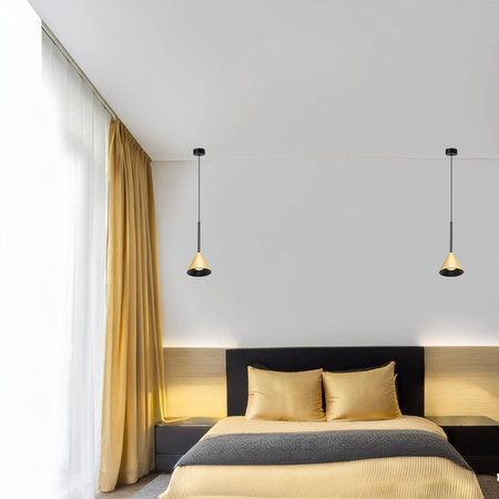 Lampa Wisząca Cone Złoty 1xGU10 (ML1124) - Milagro