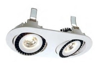 Reflektor do zabudowy Shop II - srebrny (D565106)