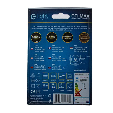 OTI MAX Barwa Ciepła 3000K (EKS4338) - Eko-Light