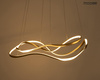 MOOSEE lampa wisząca WAVES 2 złota (MSE1501100591) - Moosee
