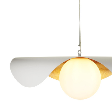 Lampa wisząca ENZO biało złota 80 cm (ST-F22020601-D80 white) - Step into Design