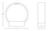OUTDOOR WALL LIGHT LED 6W DARK BROWN (E268 Zambelis) - Zambelis