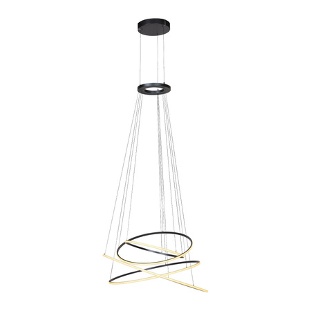 Lampa na pilota, z płynną regulacją wysokości PURE E-FLYING RINGS SZARY (2566-15) - Paul Neuhaus