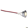 DEKLED, lampa wpuszczana, LED, 3000K, okrągła, kolor srebrny metaliczny, 1W (112242) - SLV