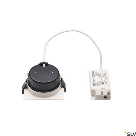 VERLUX, lampa wpuszczana, LED, 3000K, kolor biały matowy, D/S/G 8,5/8,5/4,5 cm, 10W (112682) - SLV