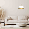Lampa wisząca LINCOLN WHITE/GOLD 1xE27 35cm (MLP8031) - Milagro