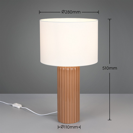 Lampa stołowa z abażurem BLAIR (R51811072) - RL